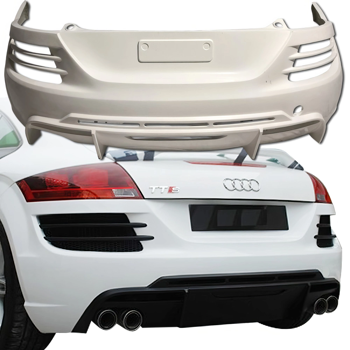 Modify your Audi TT 2008 with our Exterior/Rear Bumpers - 1