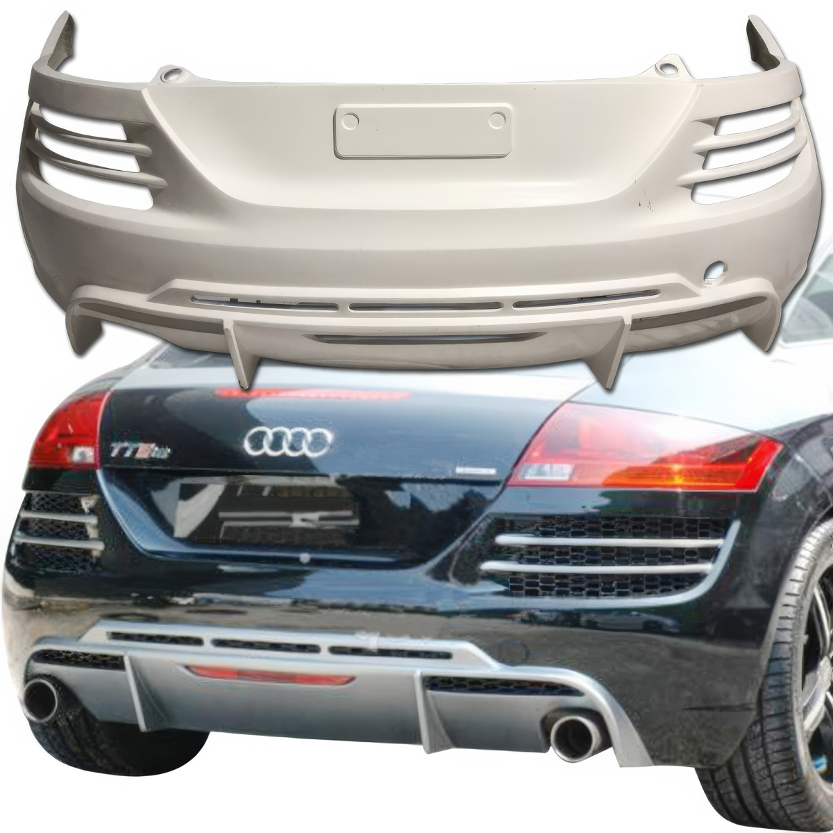 Modify your Audi TT 2008 with our Exterior/Rear Bumpers or Lips - 