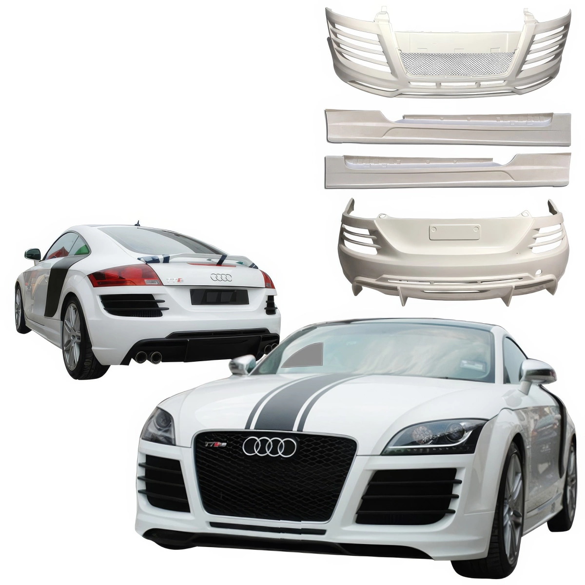 Modify your Audi TT 2008 with our Exterior/Complete Body Kits - 1