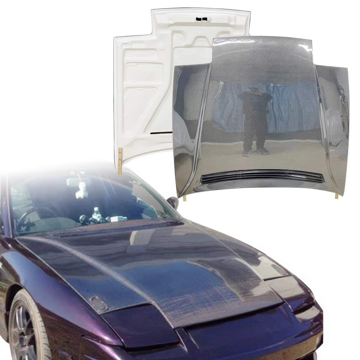 Modify your Nissan 240SX 1989 with our Exterior/Hoods - 8