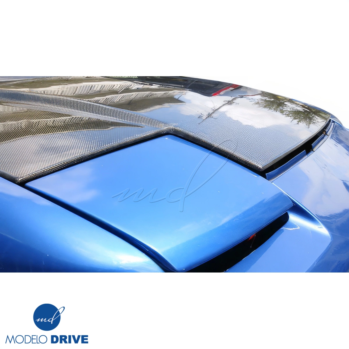 【1993studio】24SS★ Retro Back Point Hood ModeloDrive Carbon Fiber ORI v2 Hood > Nissan 240SX 1989-1994