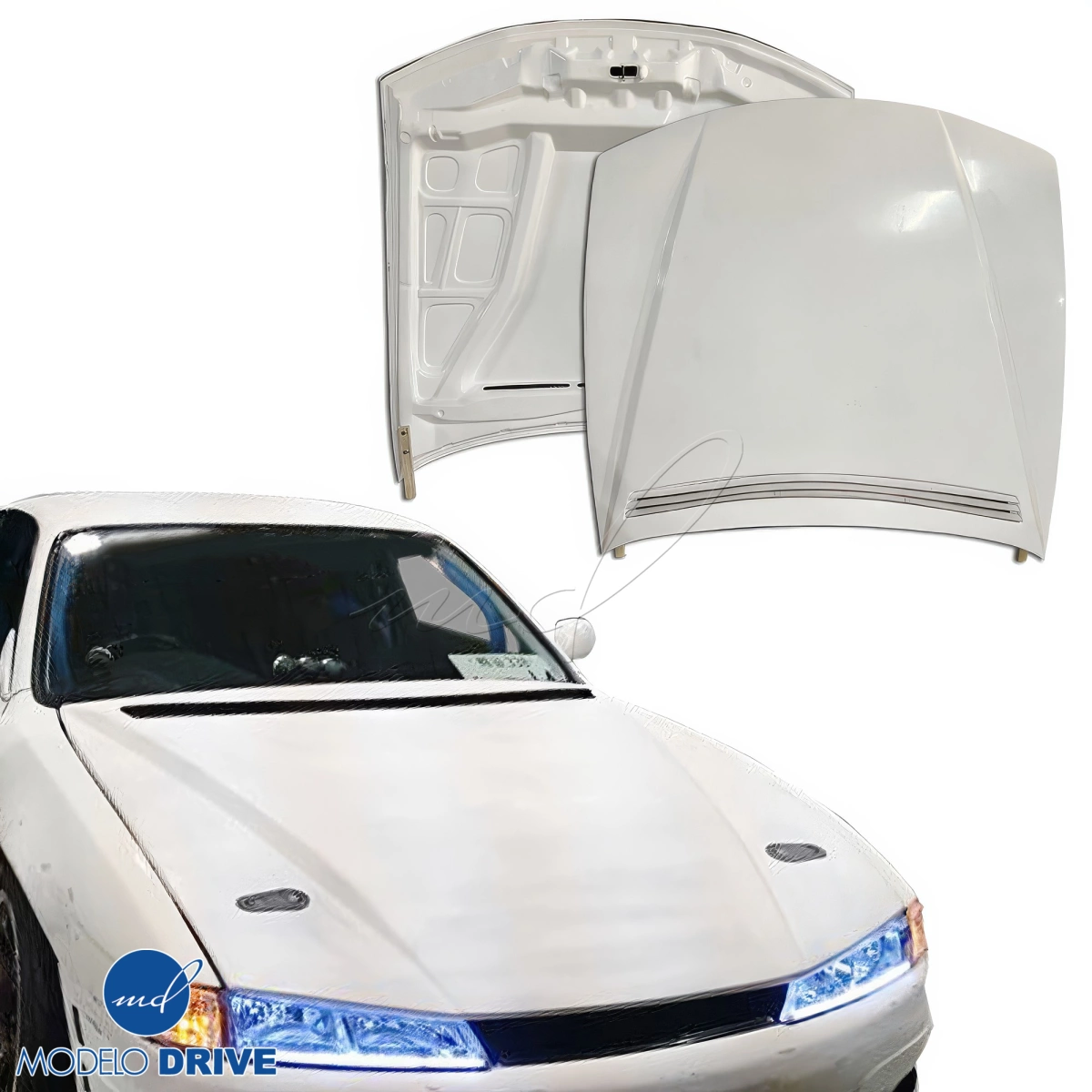 Modify your Nissan 240SX 1997 with our Exterior/Hoods - 18