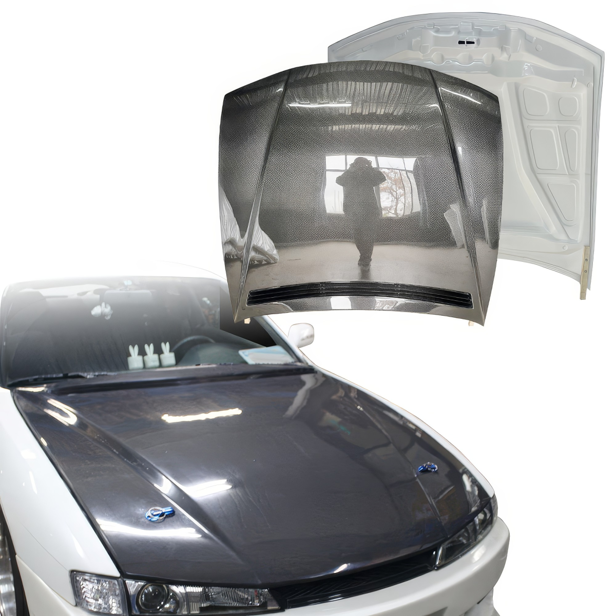 Modify your Nissan 240SX 1997 with our Exterior/Hoods - 