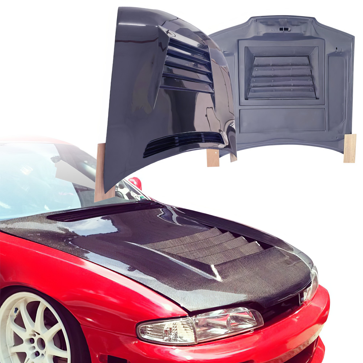 Modify your Nissan 240SX 1995 with our Exterior/Hoods - 