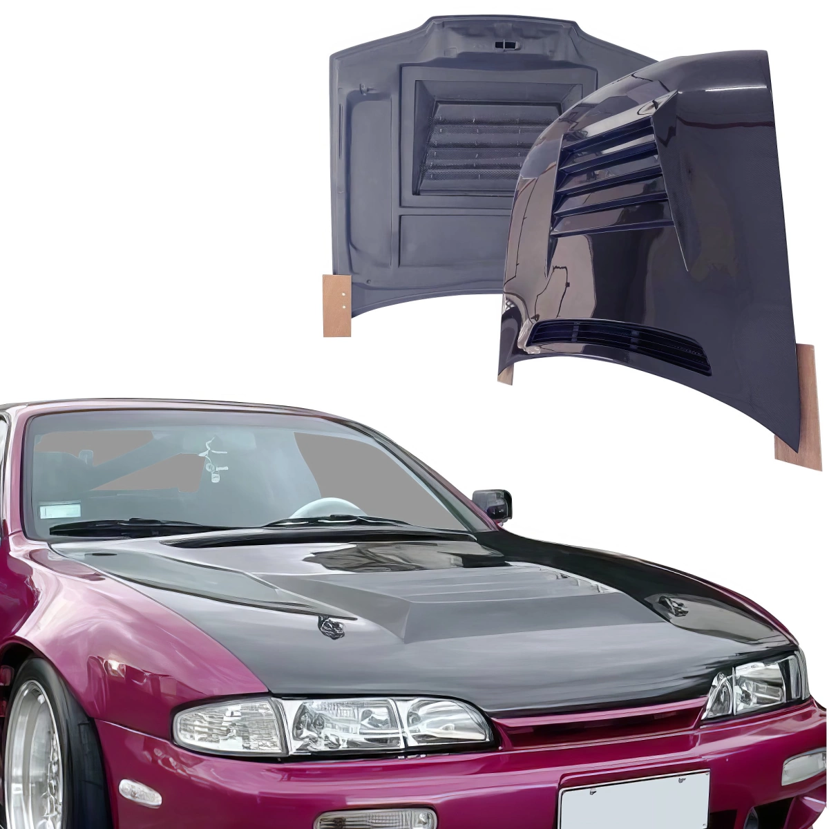 Modify your Nissan 240SX 1995 with our Exterior/Hoods - 5