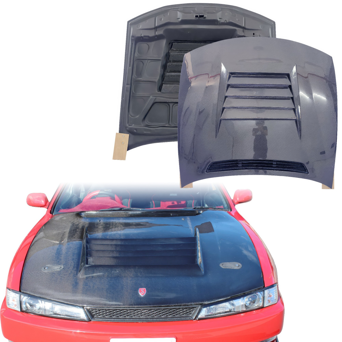 Modify your Nissan 240SX 1997 with our Exterior/Hoods - 