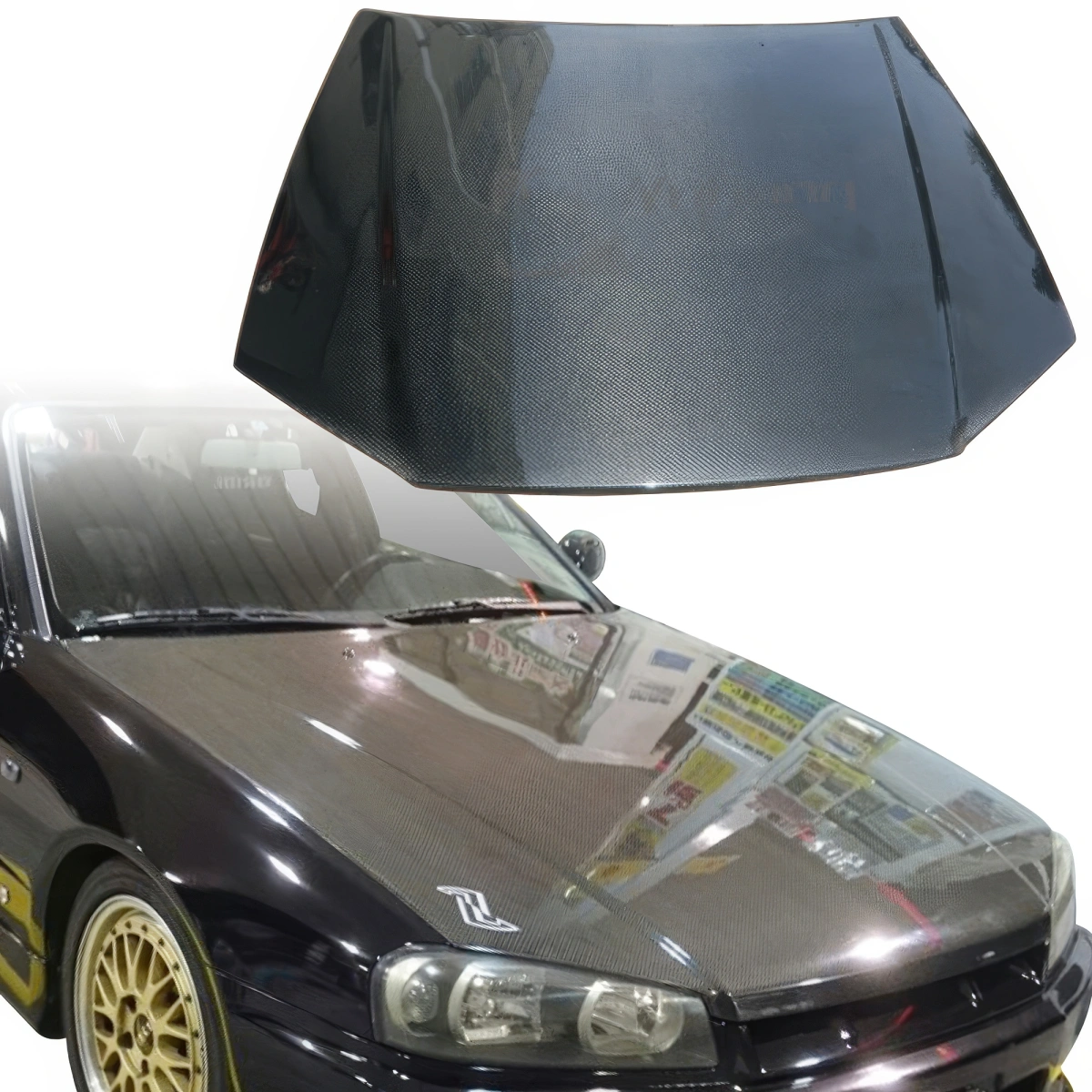 Modify your Nissan Skyline (R34) GTS 1999 with our Exterior/Hoods - 6