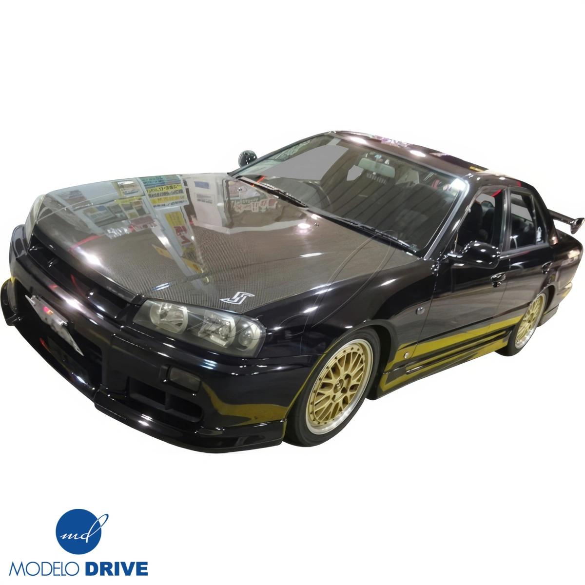 Modify your Nissan Skyline (R34) GTS 1999 with our Exterior/Hoods - 8