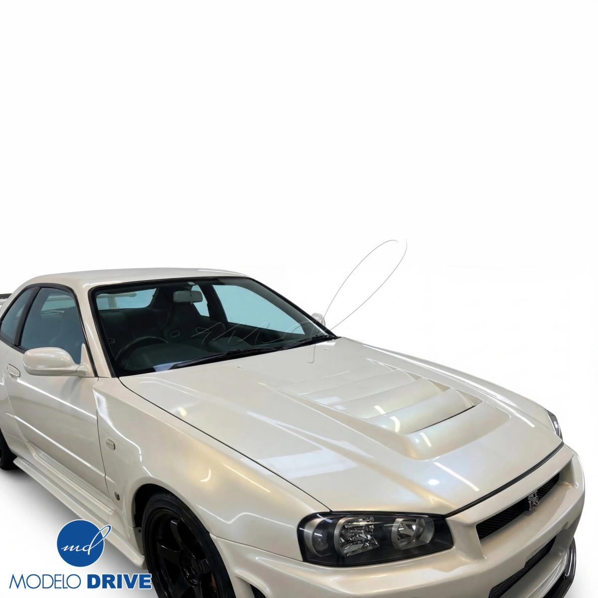 Modify your Nissan Skyline (R34) GTR 1999 with our Exterior/Hoods - 8