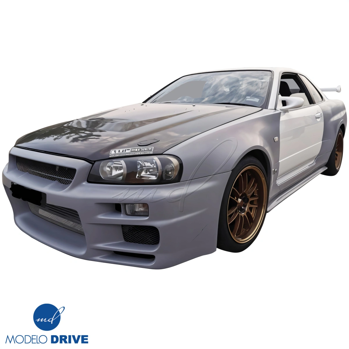 Modify your Nissan Skyline (R34) GTR 1999 with our Exterior/Front Bumpers - 4