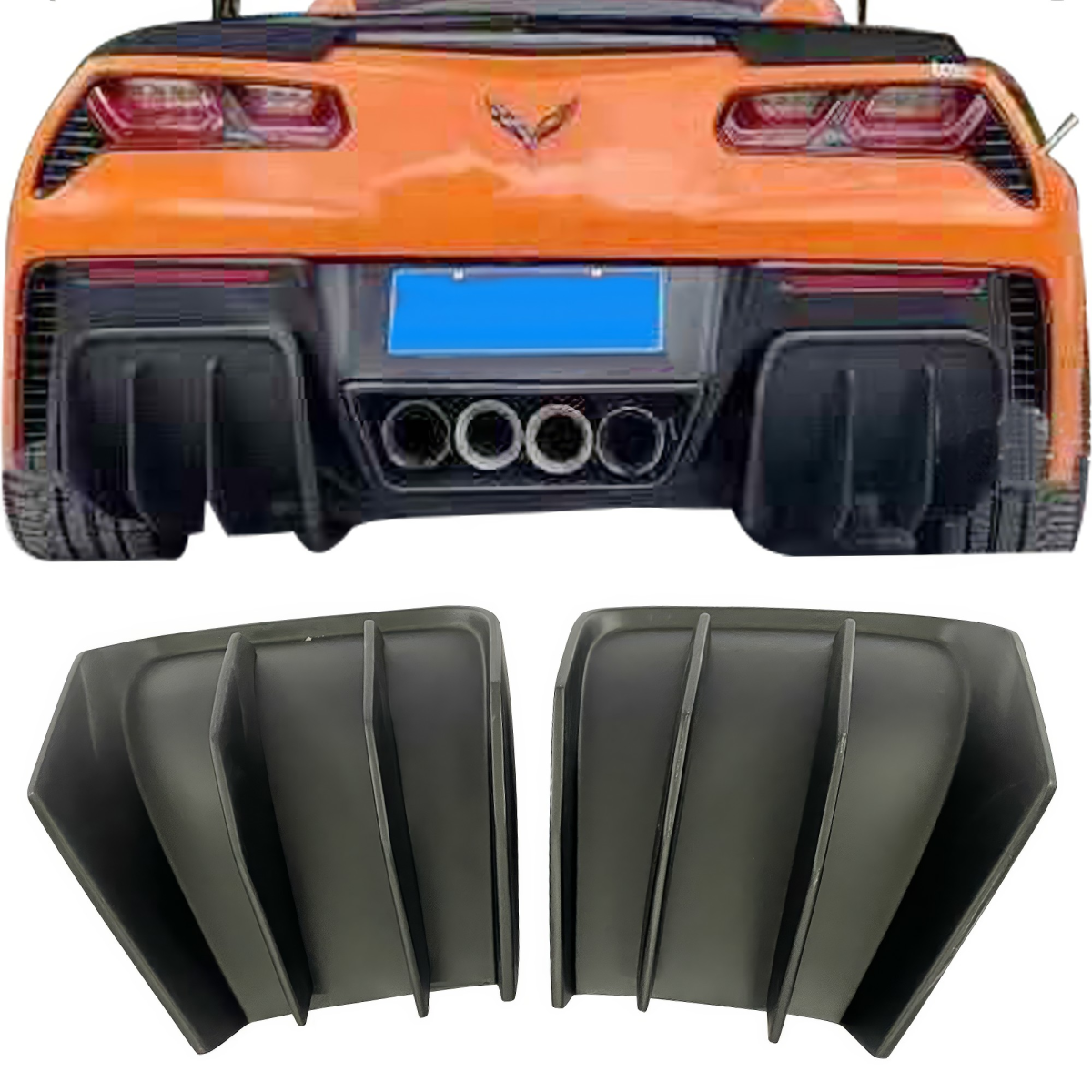 Modify your Chevrolet Corvette 2014 with our Exterior/Diffusers - 