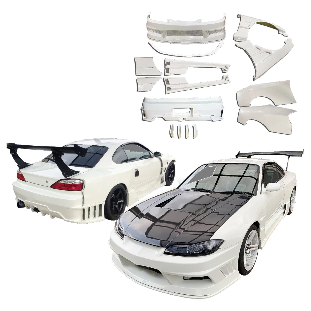Modify your Nissan Silvia 1999 with our Exterior/Complete Body Kits - 1