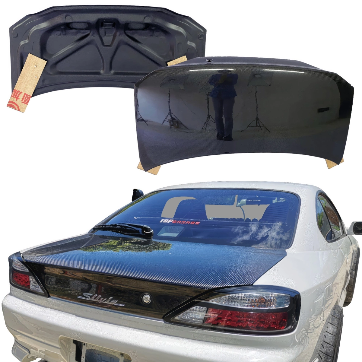 1/10 TOYO S15 SILVIA  マフラー、ウィング付き 1/10 TOYO S15 SILVIA マフラー、ウィング付き シルビア