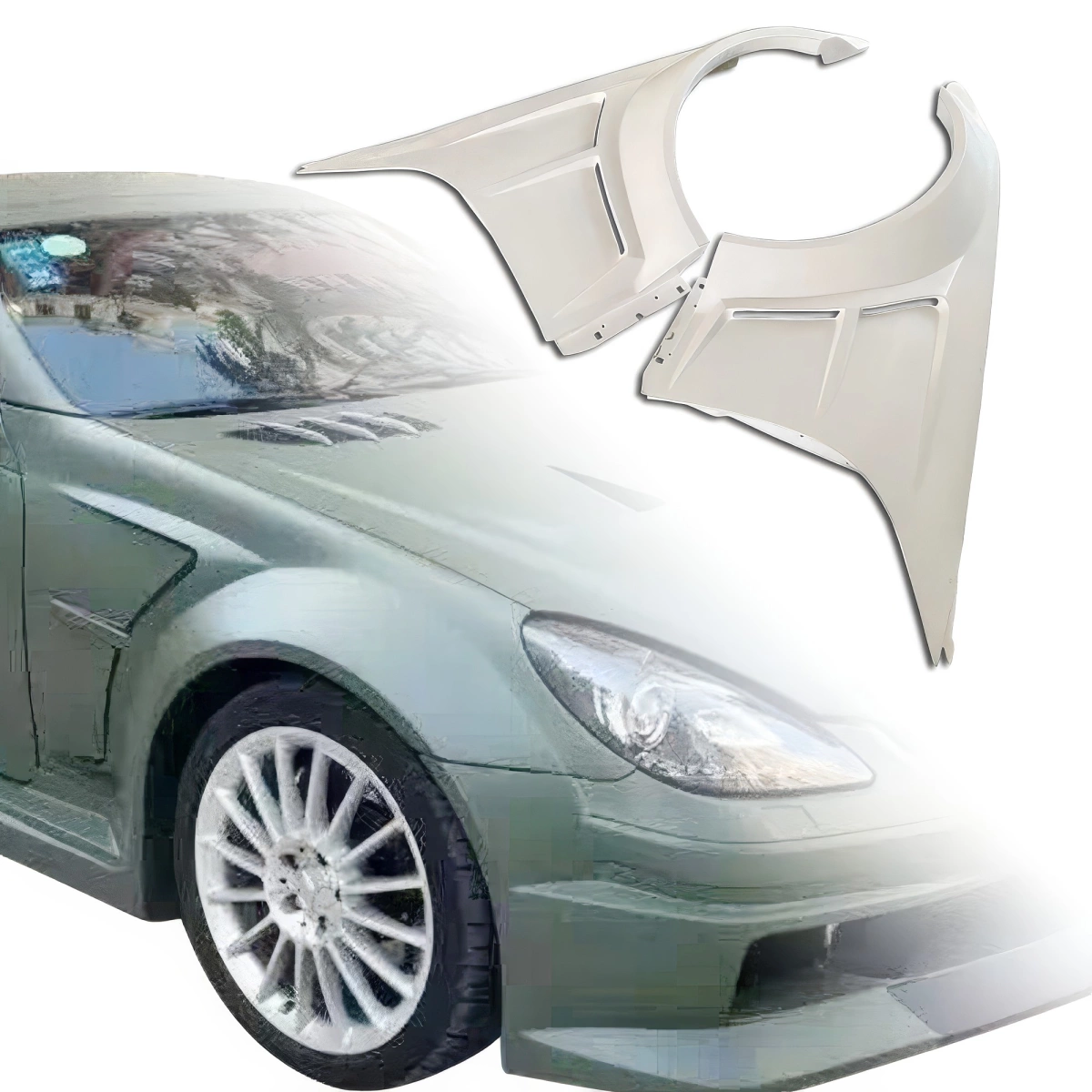 Modify your Mercedes-Benz SLK-Class 2005 with our Exterior/Complete Body Kits - 17