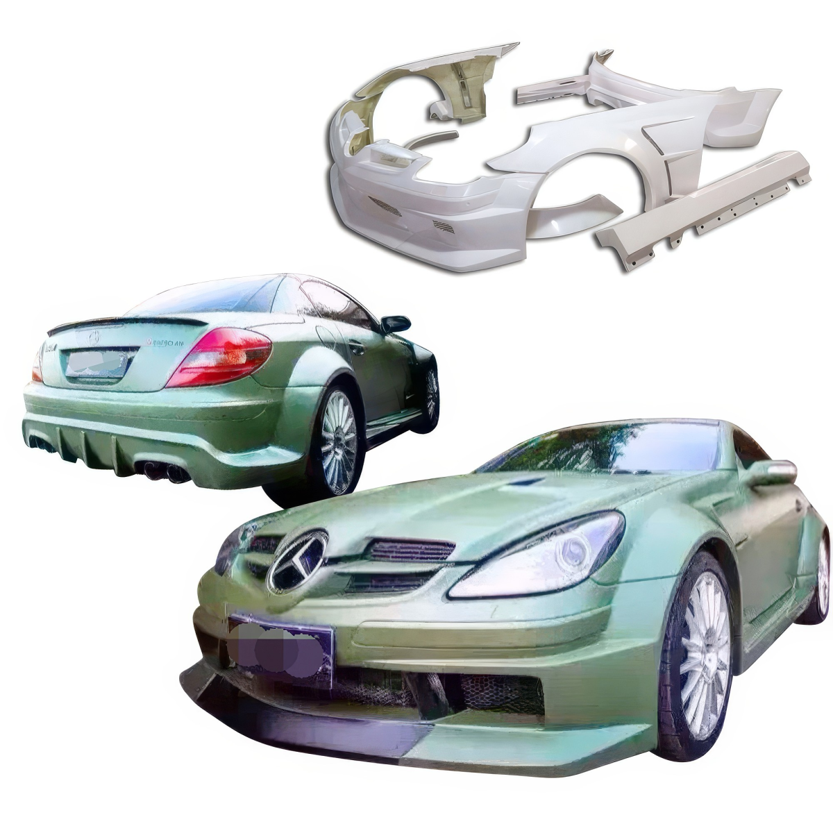 Modify your Mercedes-Benz SLK-Class 2005 with our Exterior/Complete Body Kits - 