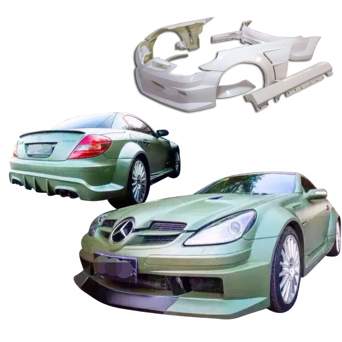 Modify your Mercedes-Benz SLK-Class 2005 with our Exterior/Complete Body Kits - 2