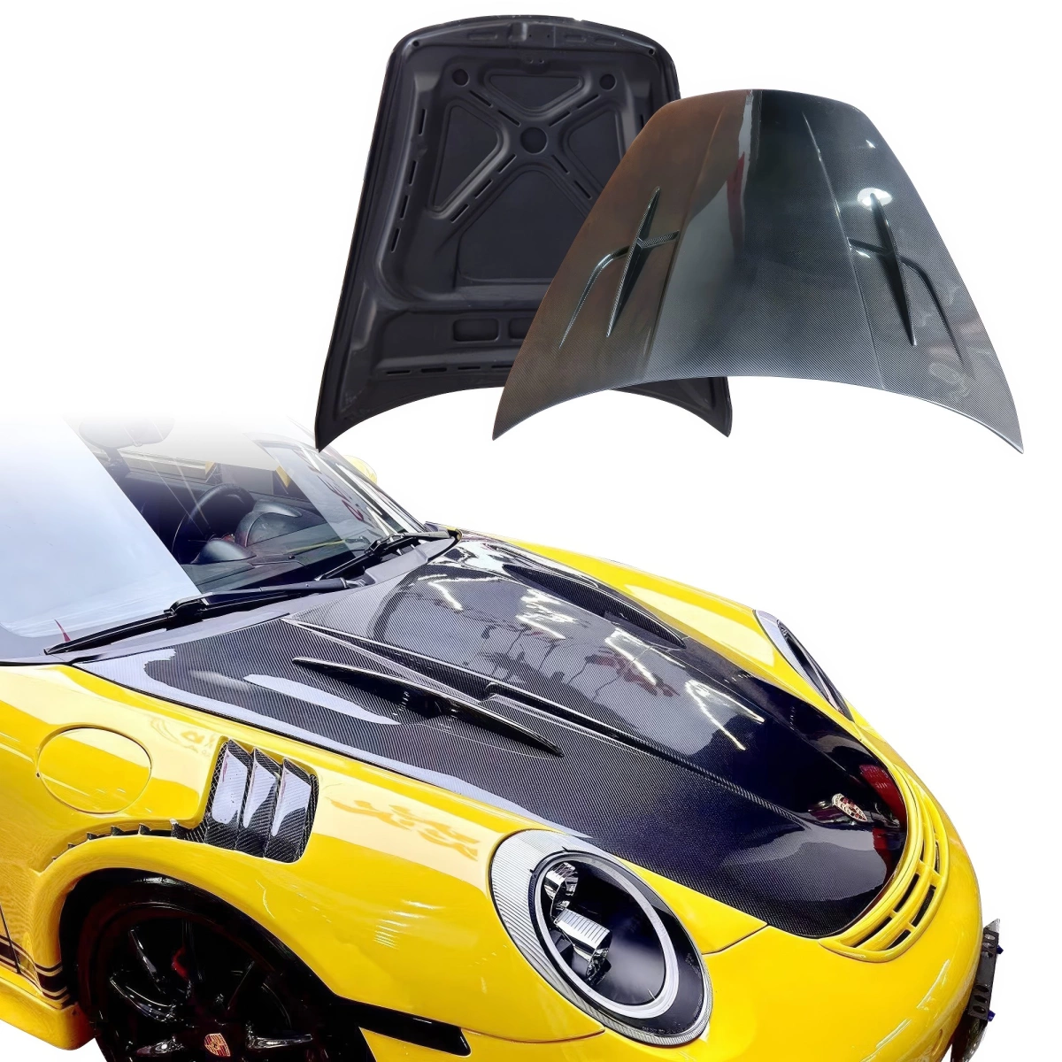 Modify your Porsche 911 2005 with our Exterior/Hoods - 9