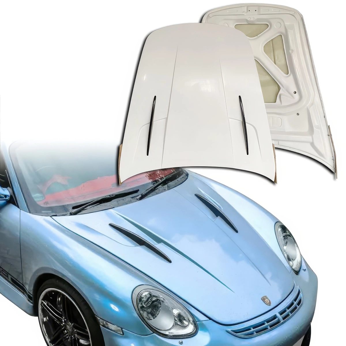 Modify your Porsche Cayman 2006 with our Exterior/Hoods - 16