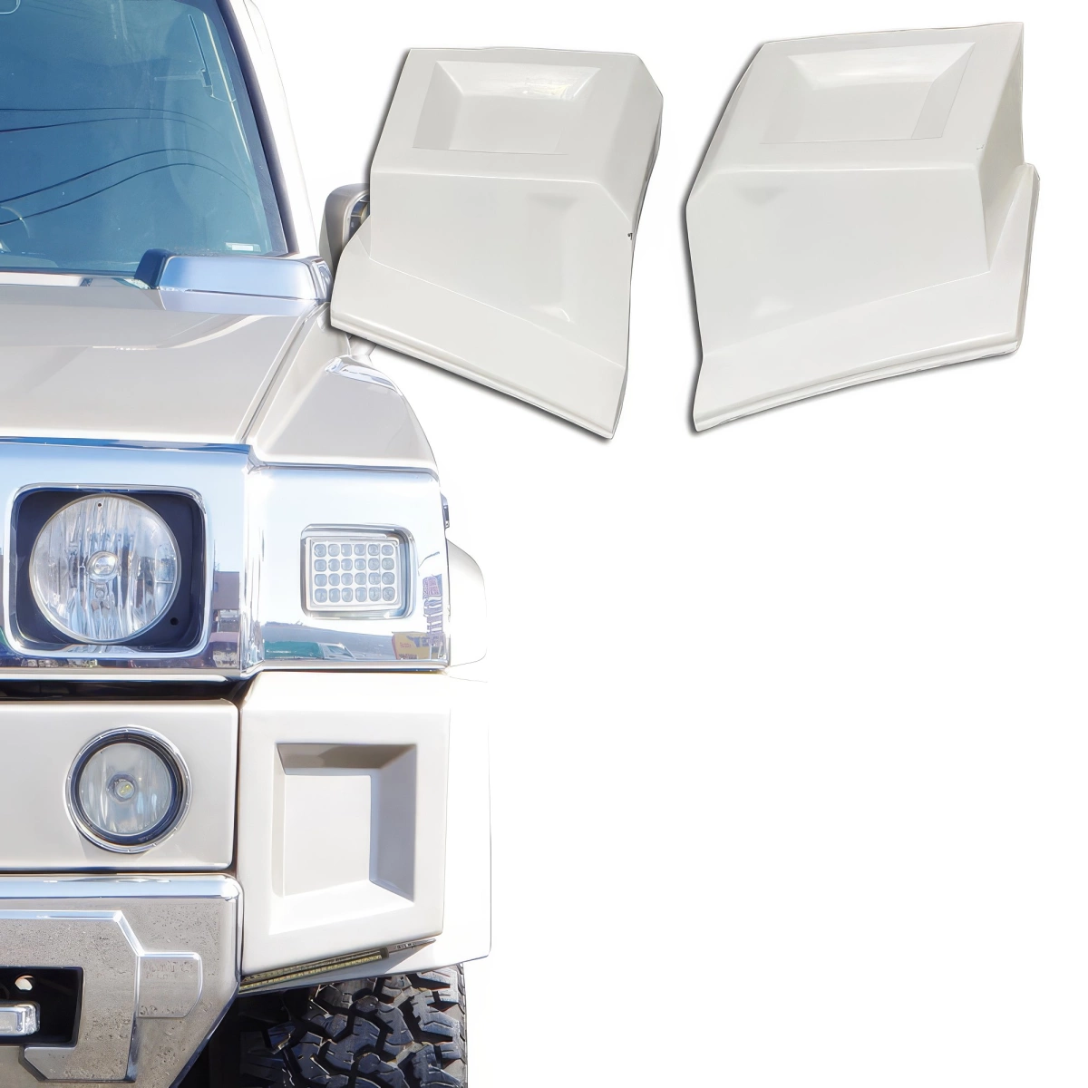 Modify your Hummer H2 2003 with our Exterior/Front Bumpers - 1