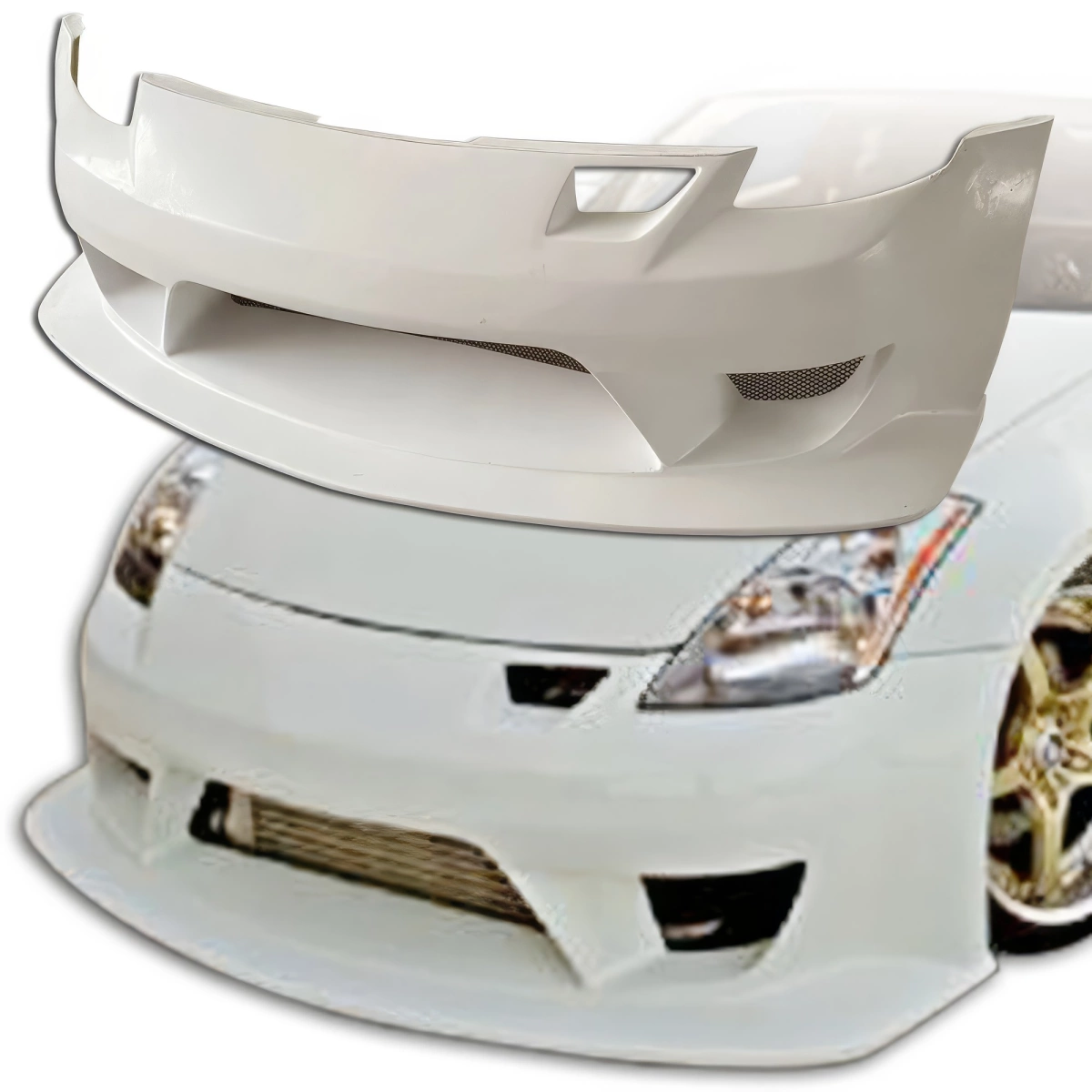ModeloDrive FRP JVIZ Type-N Front Bumper > Nissan 350Z Z33