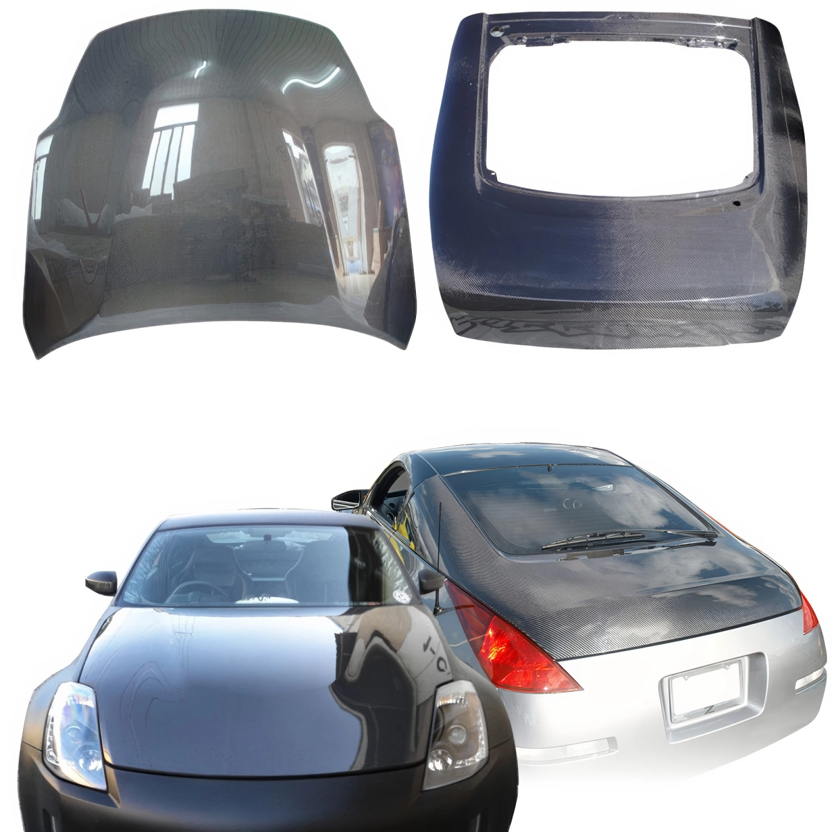 Modify your Nissan 350Z 2007 with our Exterior/Hoods - 1