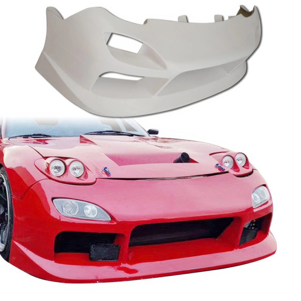 Modify your Mazda RX-7 1993 with our Exterior/Front Bumpers - 6