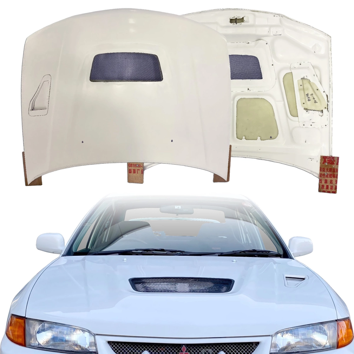 Modify your Mitsubishi Evolution 1997 with our Exterior/Hoods - 1