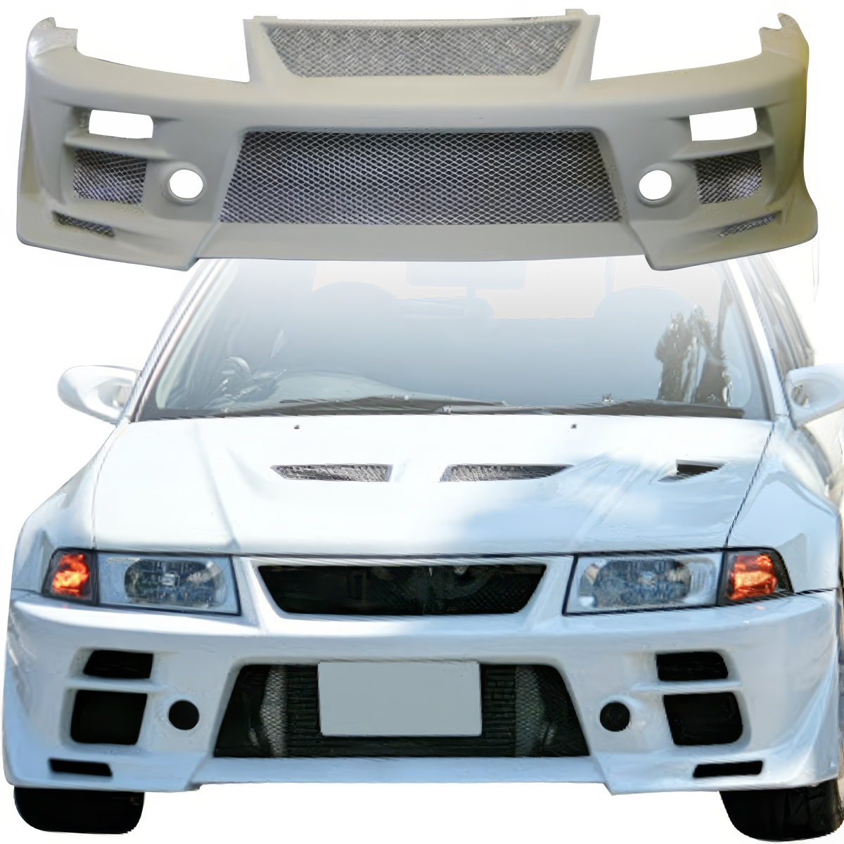 Modify your Mitsubishi Evolution 1998 with our Exterior/Front Bumpers or Lips - 