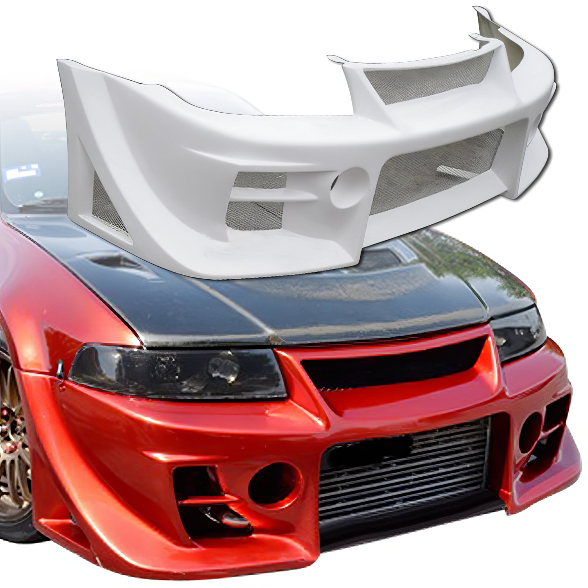 Modify your Mitsubishi Evolution 1998 with our Exterior/Front Bumpers or Lips - 