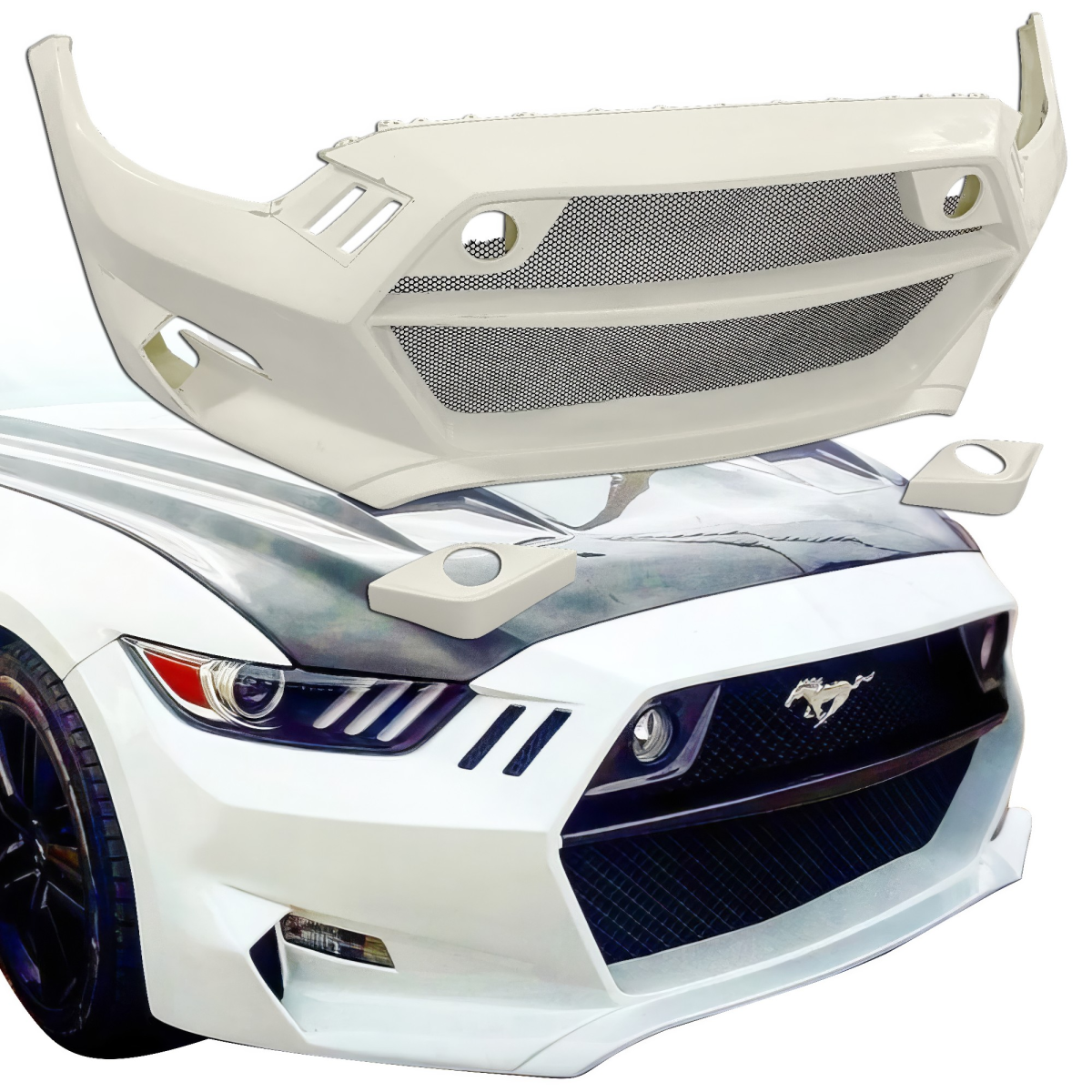 Modify your Ford Mustang 2015 with our Exterior/Front Bumpers or Lips - 