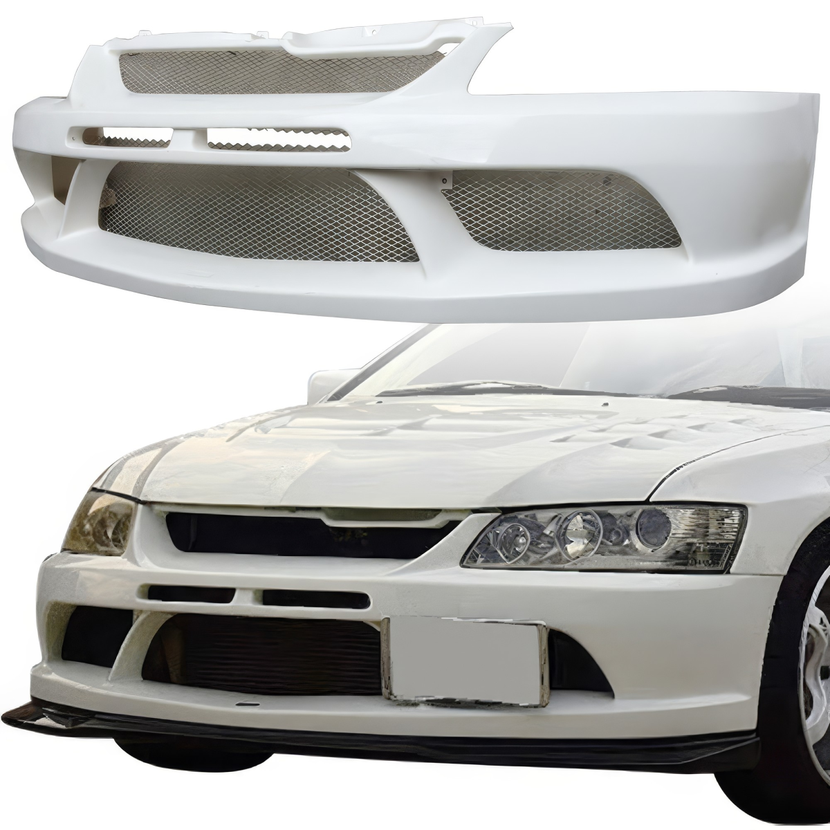 Modify your Mitsubishi Evolution 2003 with our Exterior/Front Bumpers or Lips - 