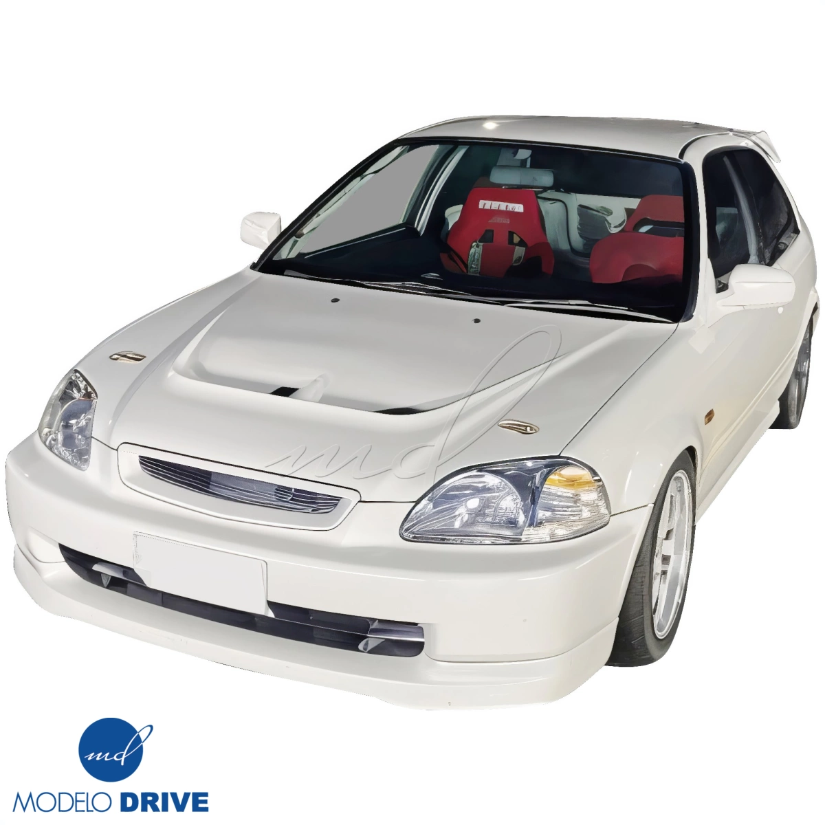 Modify your Honda Civic 1996 with our Exterior/Hoods - 2
