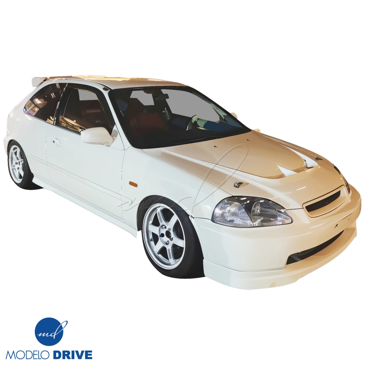 Modify your Honda Civic 1996 with our Exterior/Hoods - 5