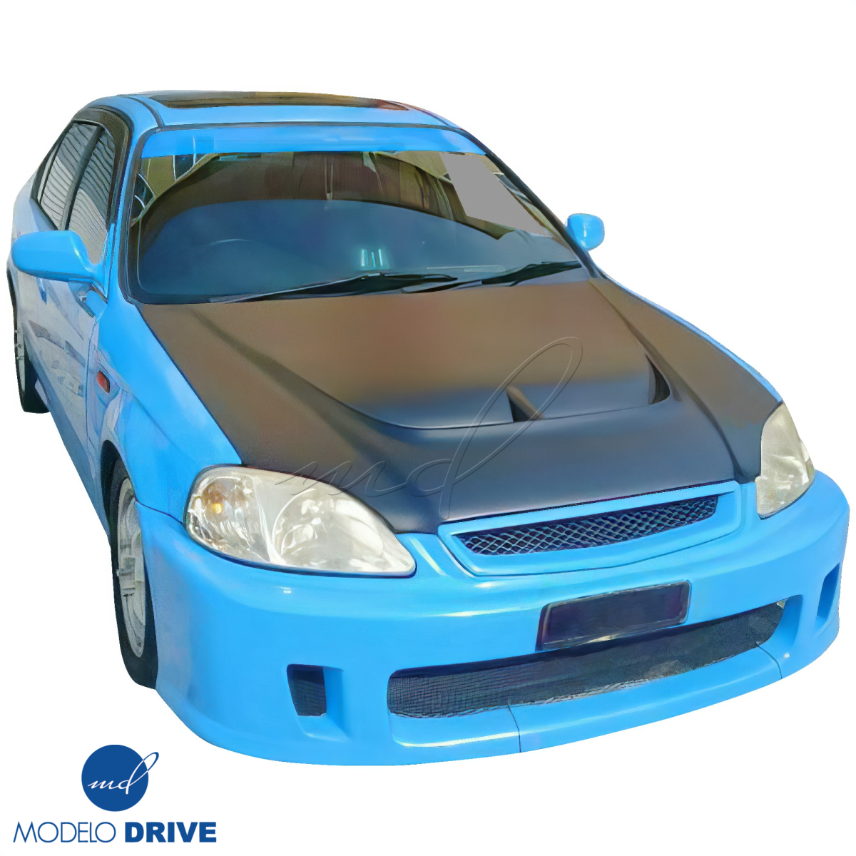 Modify your Honda Civic 1996 with our Exterior/Hoods - 