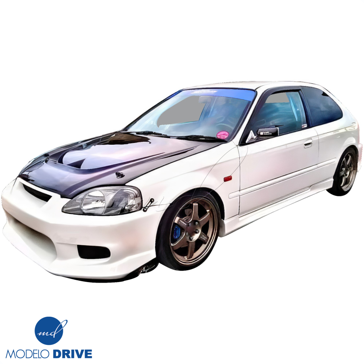 Modify your Honda Civic 1996 with our Exterior/Hoods - 