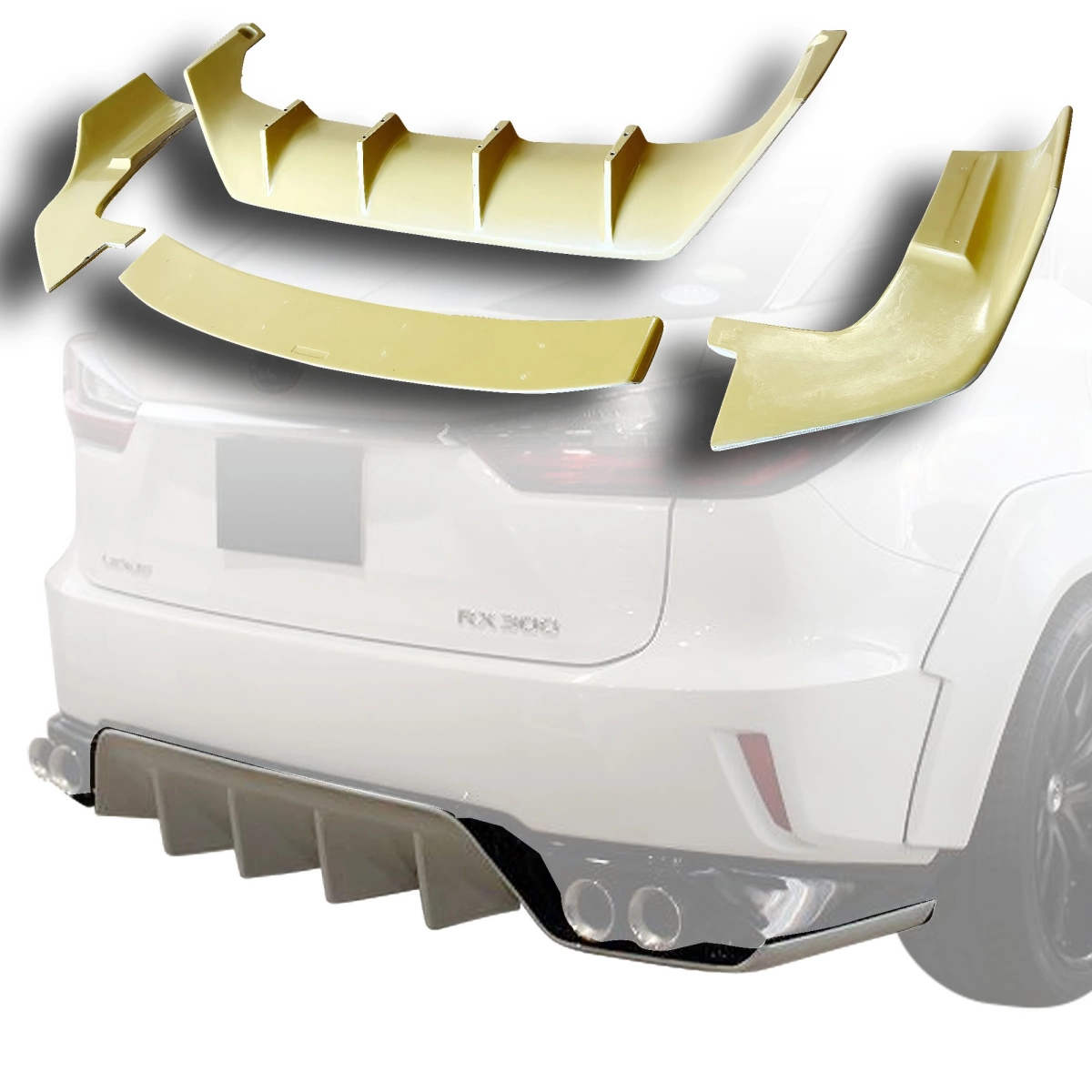 Modify your Lexus RX350 2016 with our Exterior/Rear Lips - 1