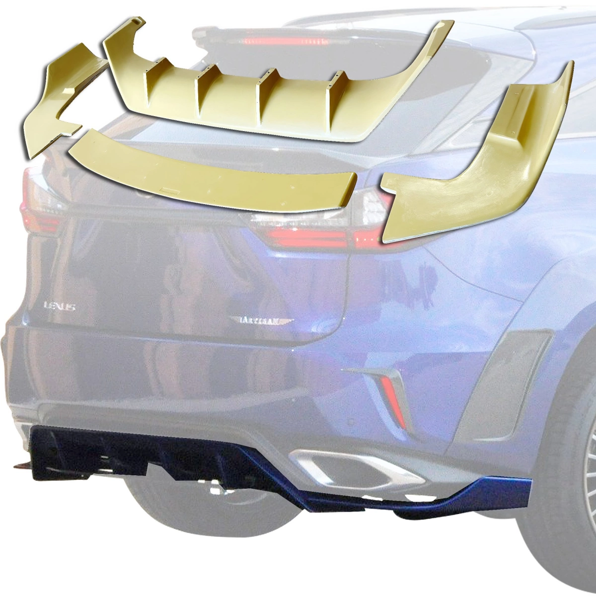 Modify your Lexus RX350 2016 with our Exterior/Rear Lips - 8