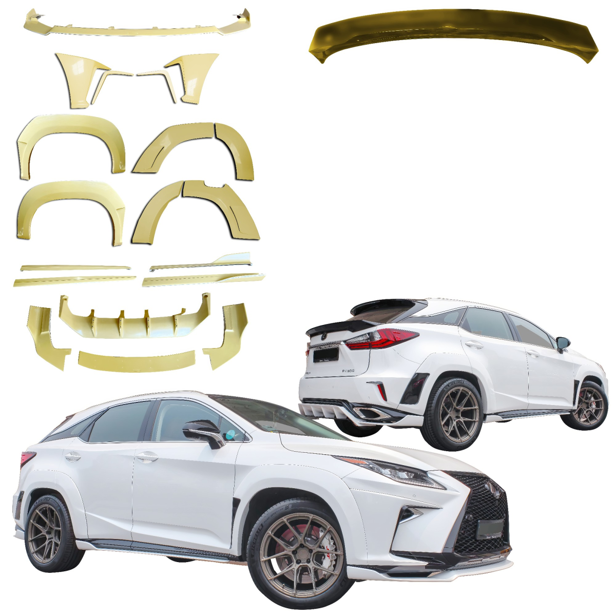 Modify your Lexus RX350 2016 with our Exterior/Wings - 