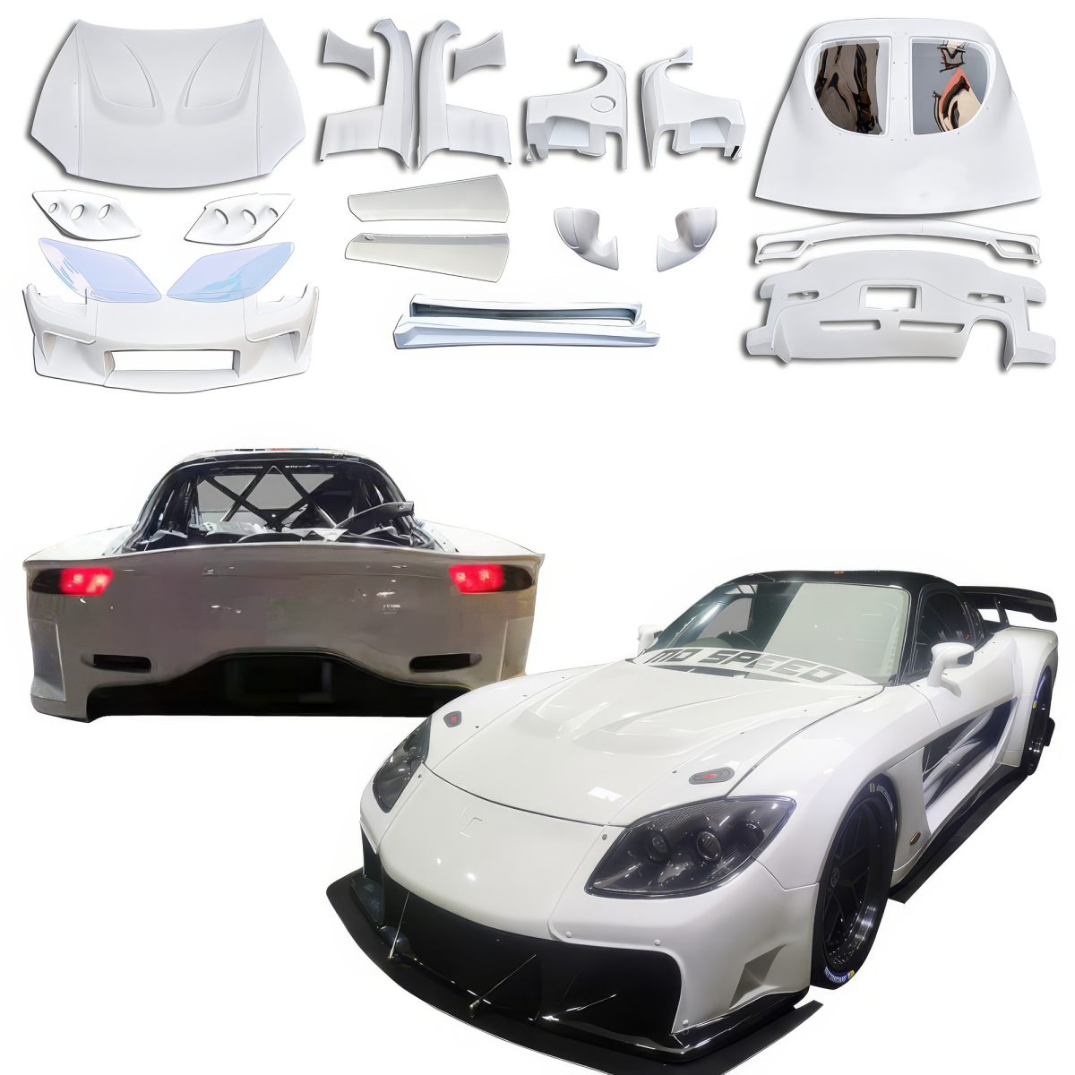 Modify your Mazda RX-7 1993 with our Exterior/Complete Body Kits - 