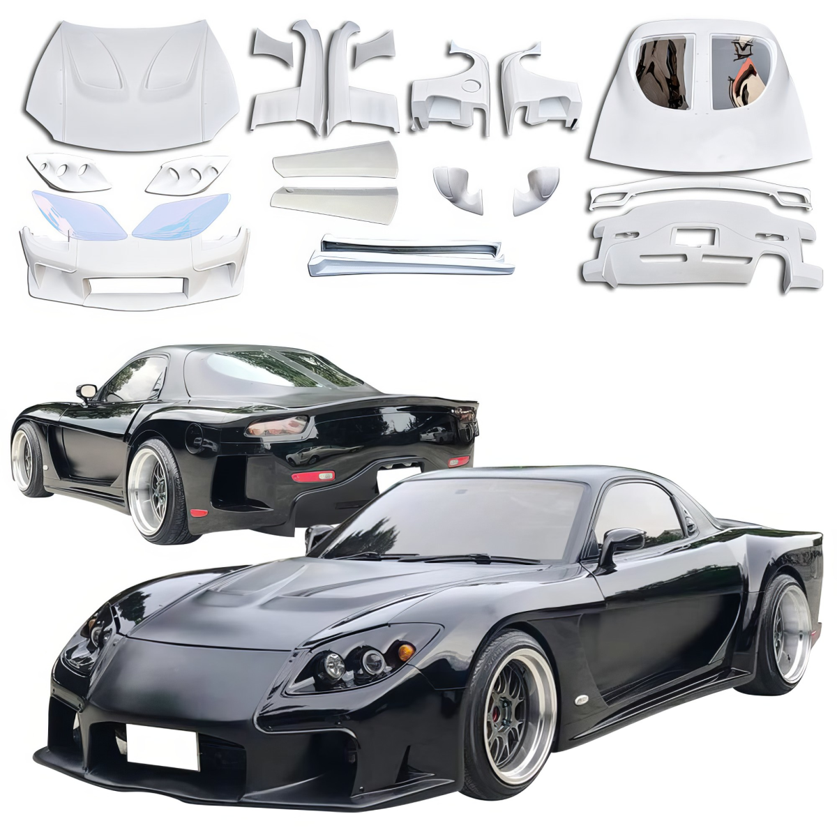 Modify your Mazda RX-7 1993 with our Exterior/Complete Body Kits - 