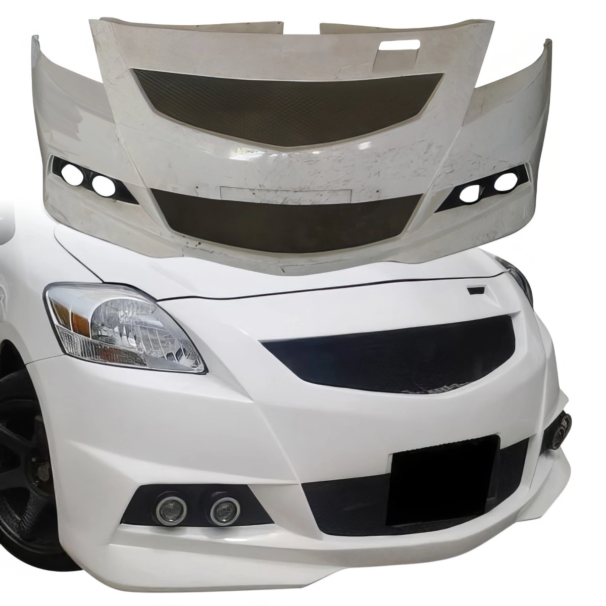 Modify your Toyota Yaris 2007 with our Exterior/Front Bumpers - 1