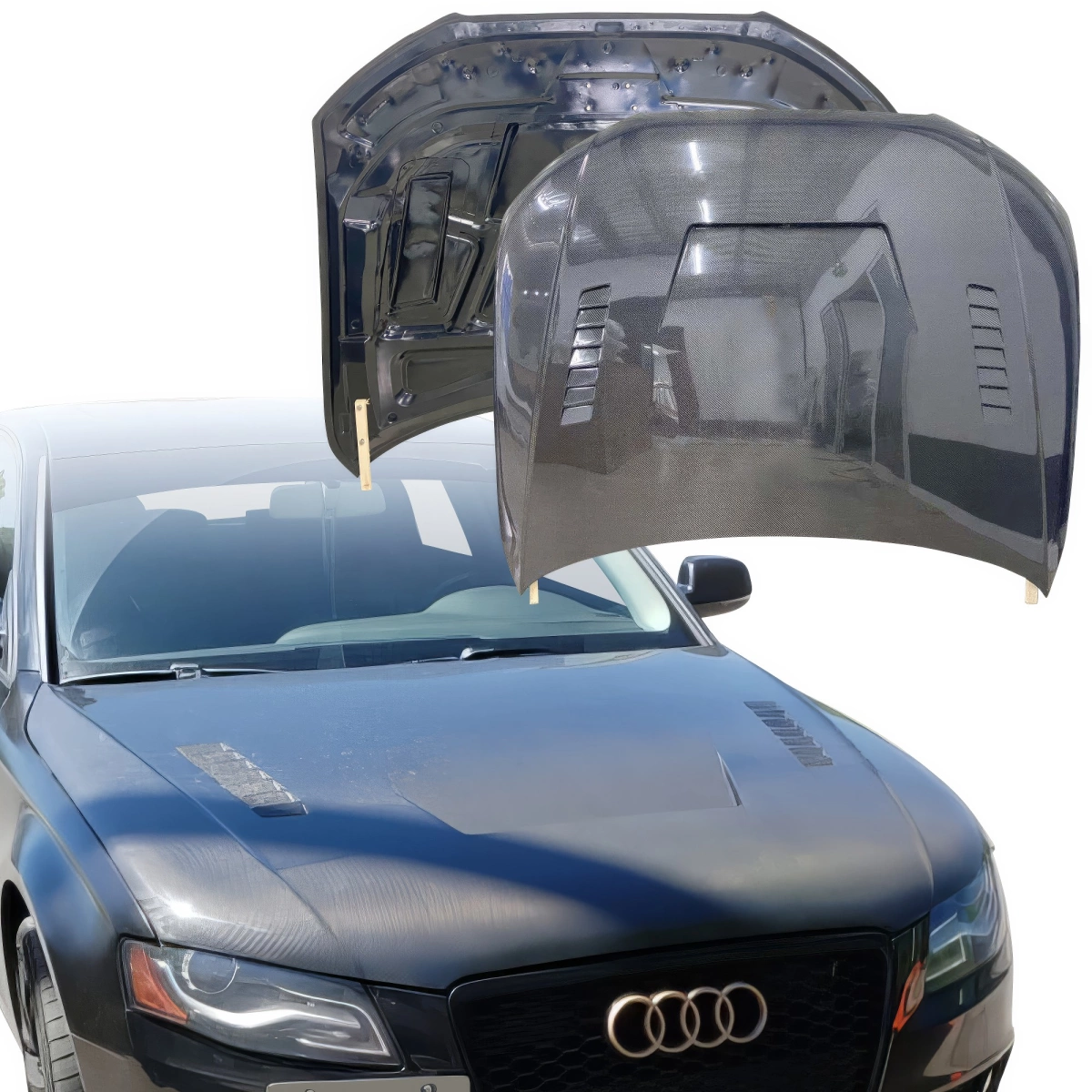 Modify your Audi A4 2009 with our Exterior/Hoods - 3