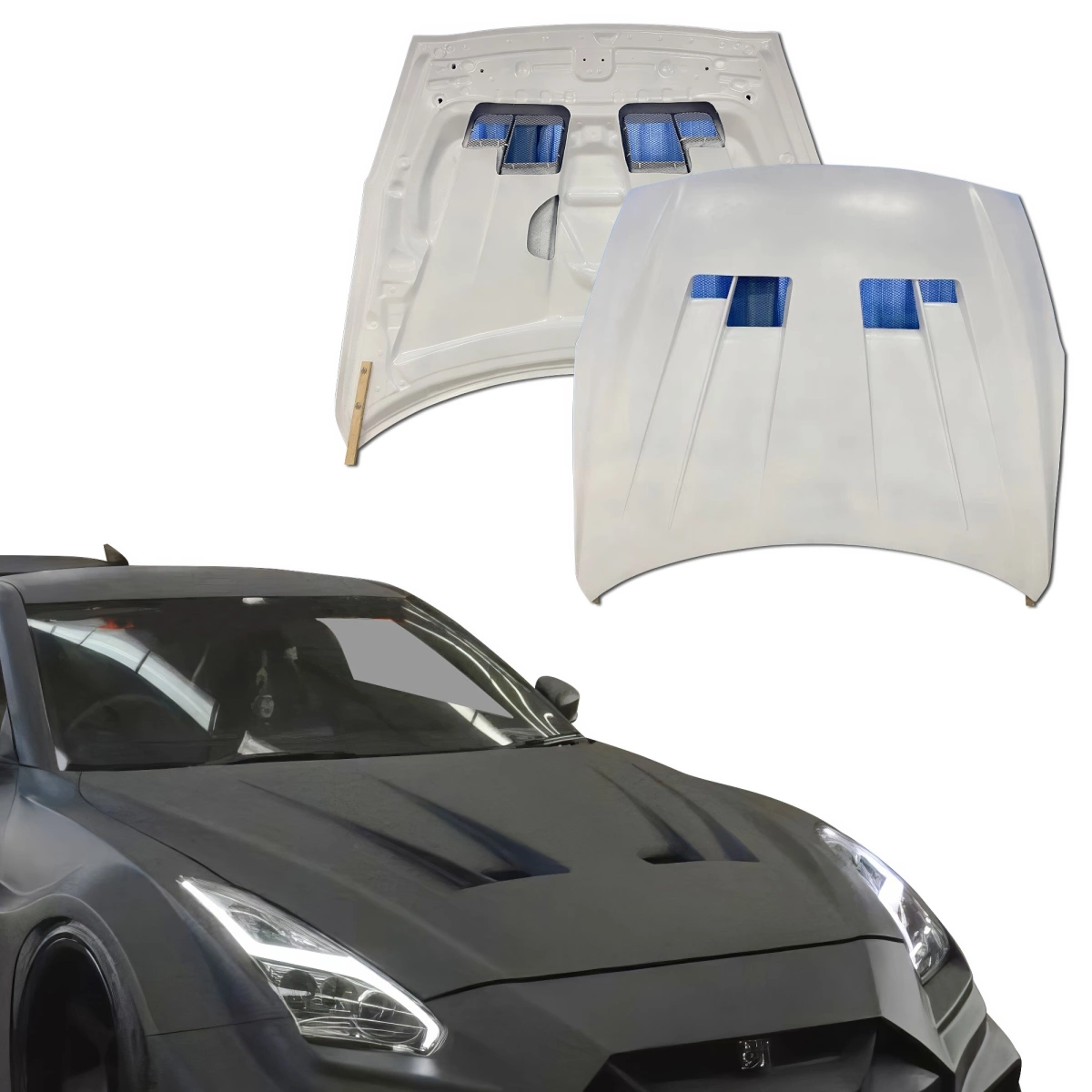 Modify your Nissan GT-R 2009 with our Exterior/Hoods - 3