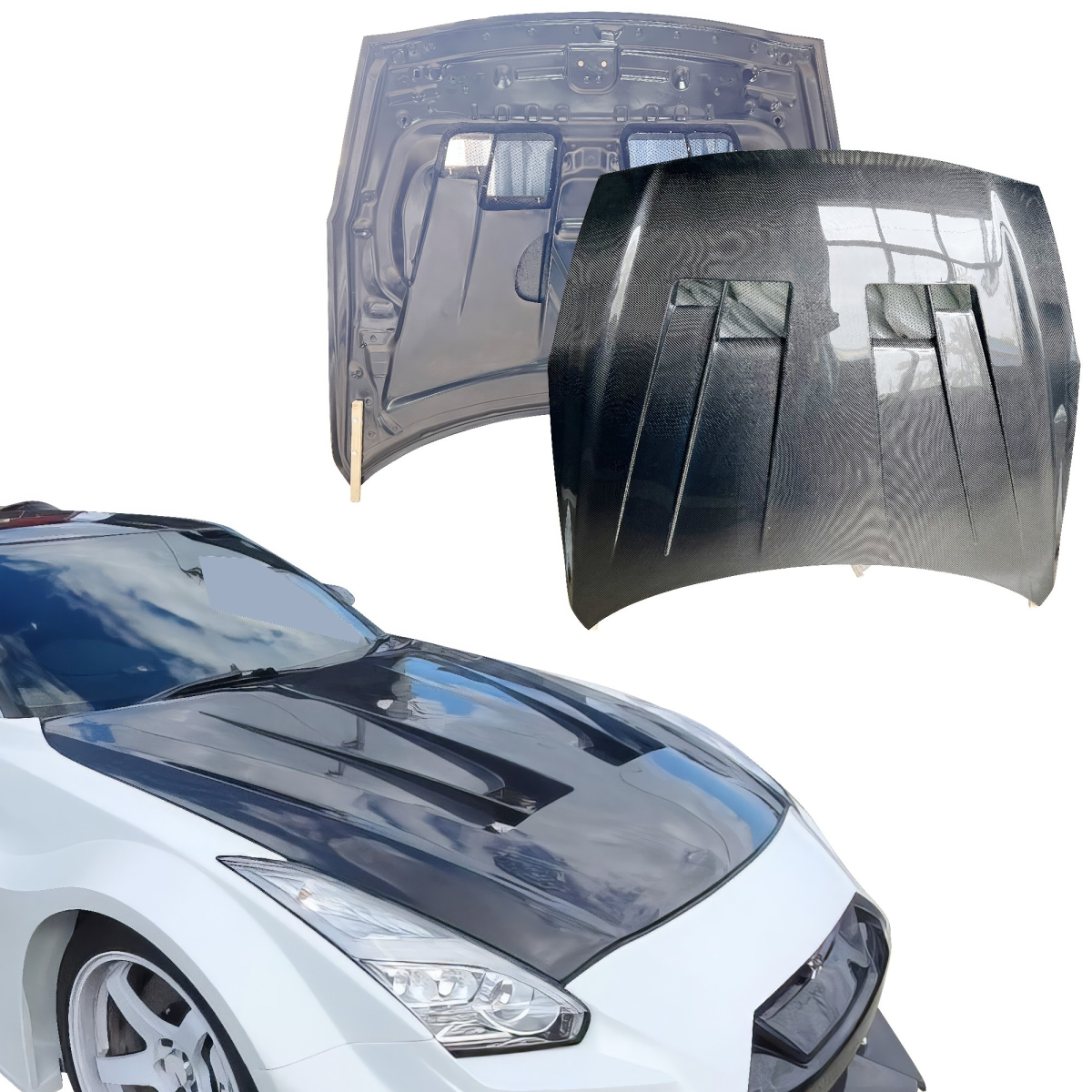 Modify your Nissan GT-R 2009 with our Exterior/Hoods - 