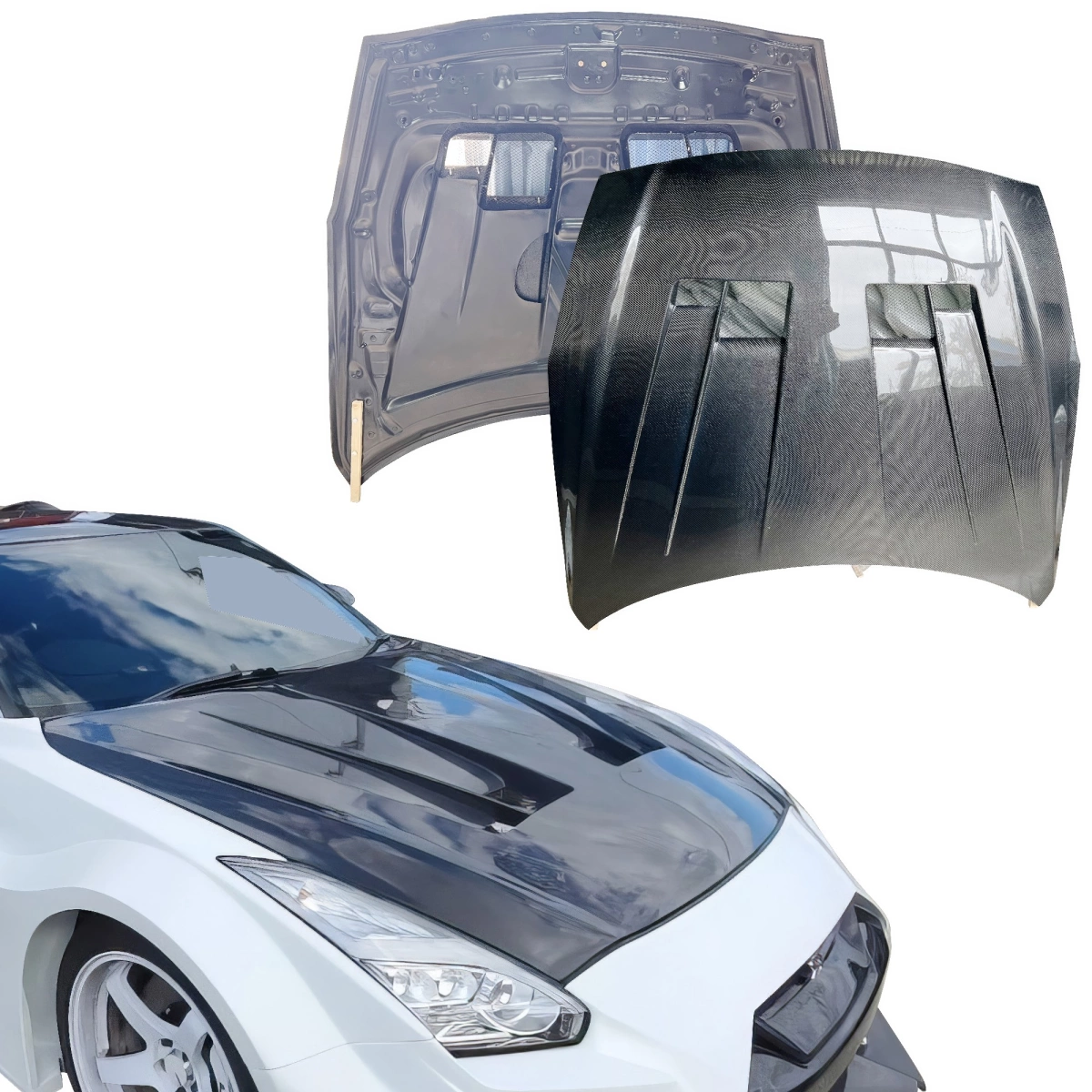 Modify your Nissan GT-R 2009 with our Exterior/Hoods - 1