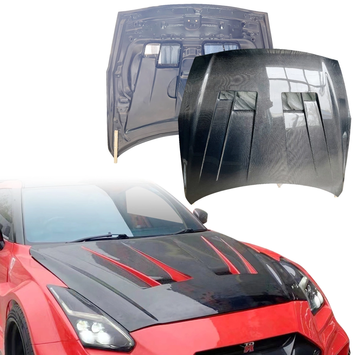 Modify your Nissan GT-R 2009 with our Exterior/Hoods - 6