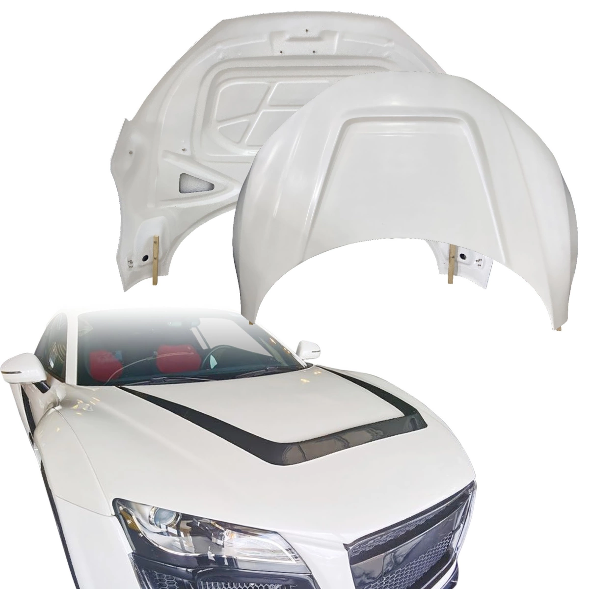 Modify your Audi R8 2008 with our Exterior/Hoods - 1