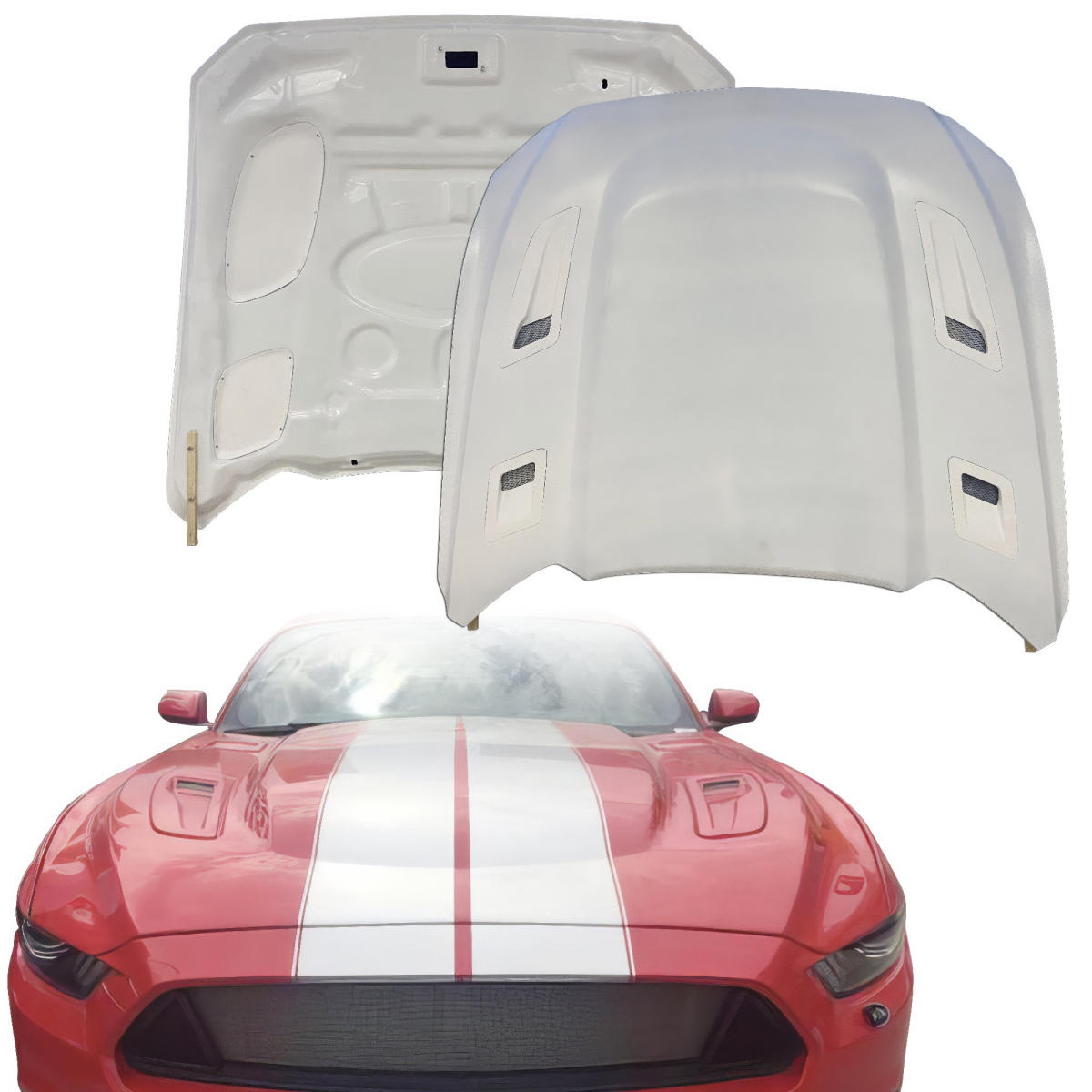 Modify your Ford Mustang 2015 with our Exterior/Hoods - 