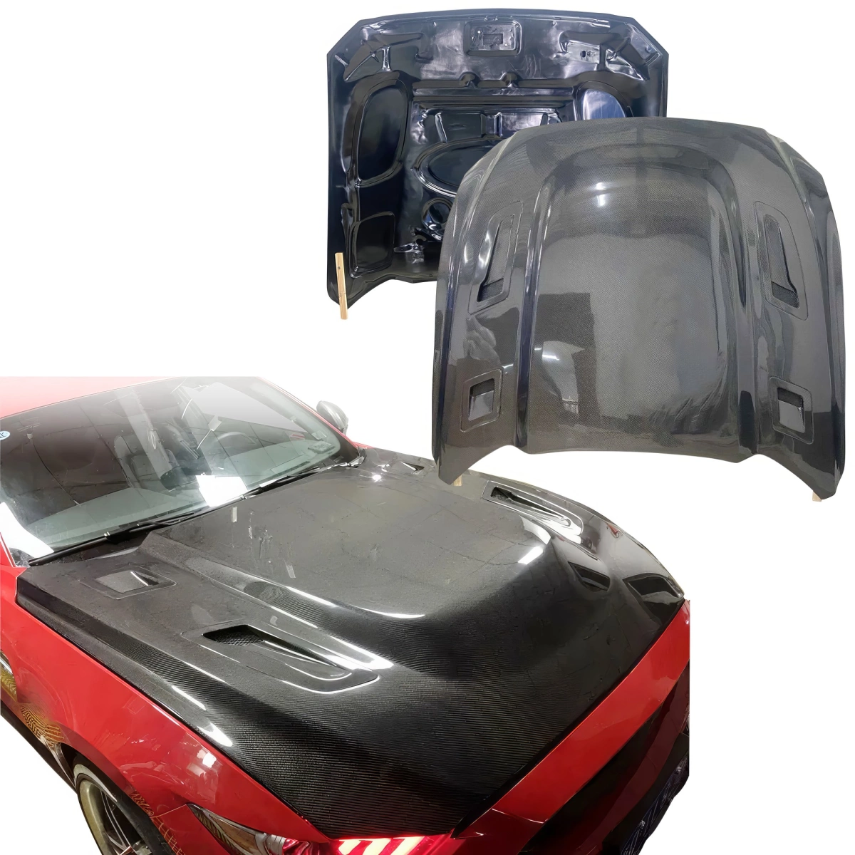 Modify your Ford Mustang 2015 with our Exterior/Hoods - 3