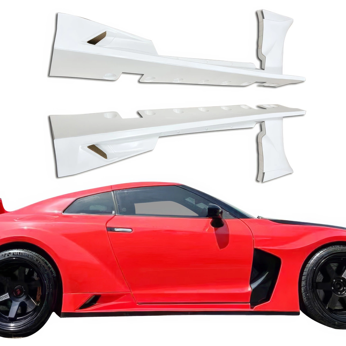 Modify your Nissan GT-R 2009 with our Exterior/Side Skirts - 3